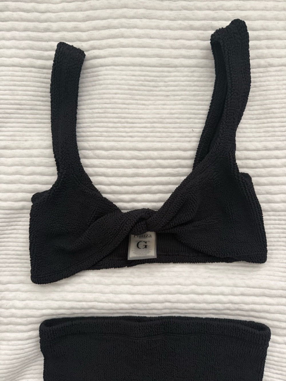 Hunza G Black Jamie Bikini Set - Picture 3 of 4